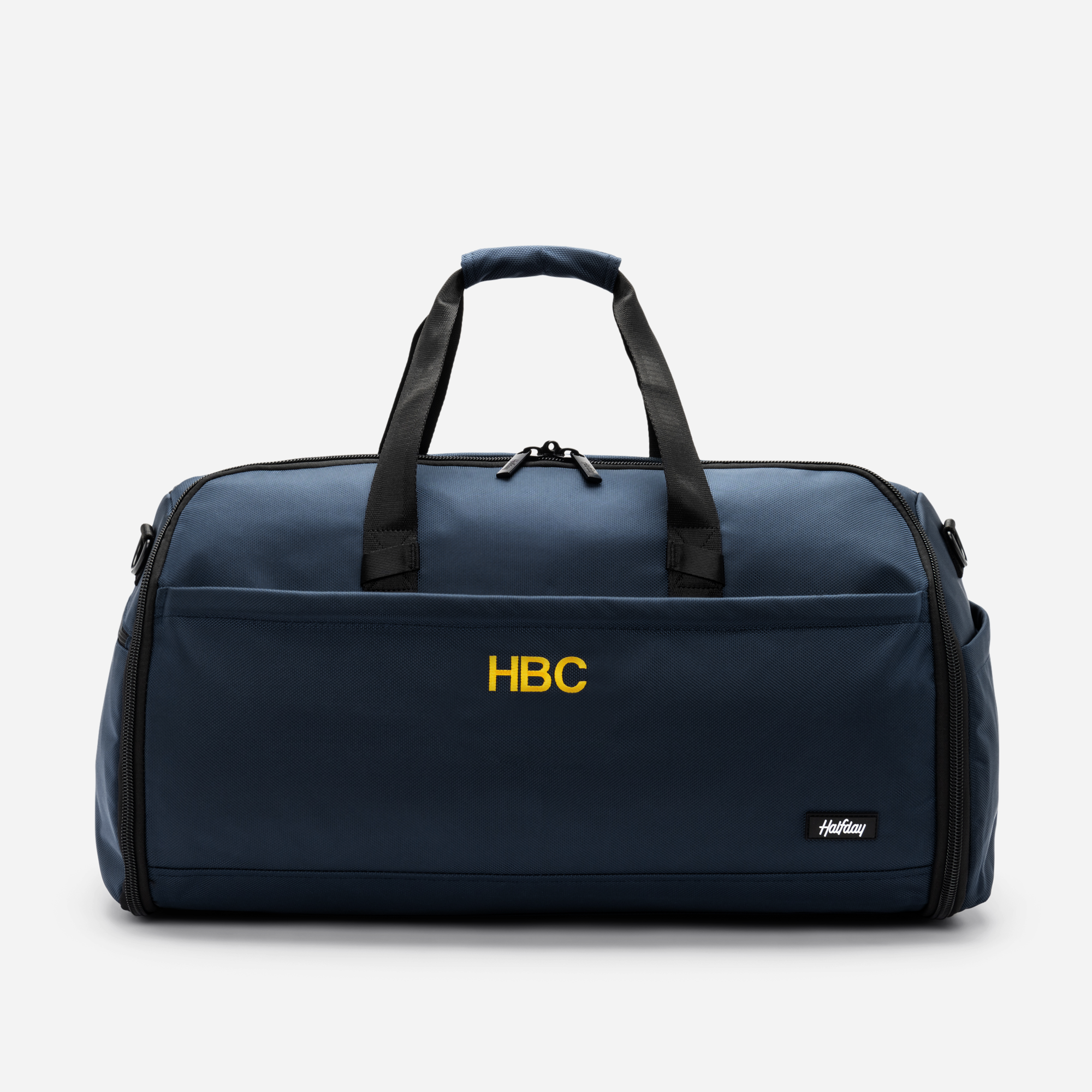 The Premium Garment Duffel 45L (monogrammed) - Color Pacific - Letter Color Gold