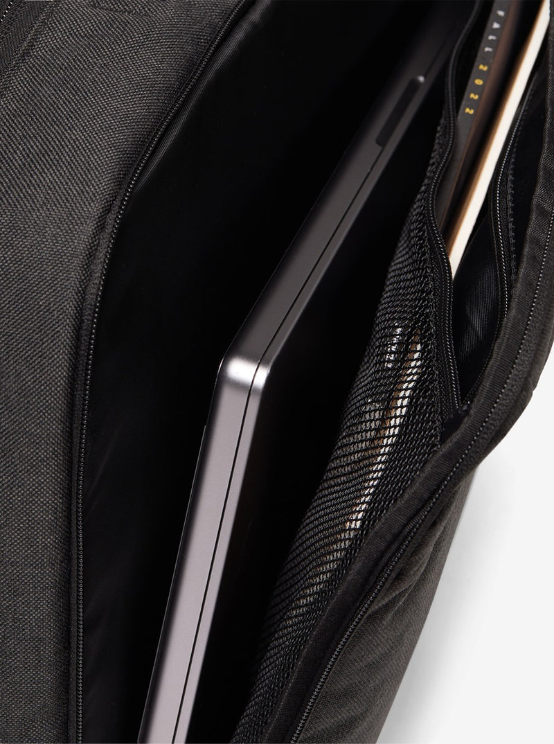 Padded 16″ laptop pocket with a secure zipper closure