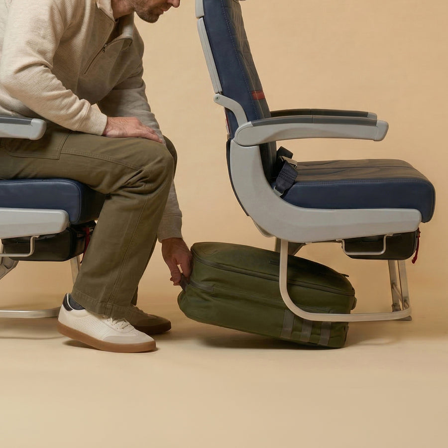 Will it fit under your seat? Check your airline.
